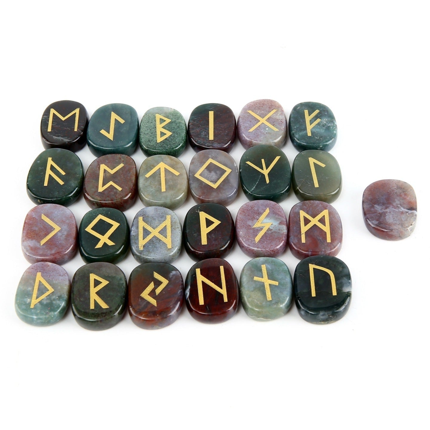 Crystal Oval Rune 24pcs Set